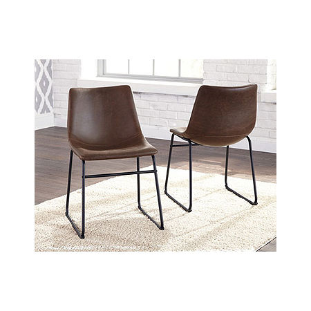 Signature Design By Ashley Collins Side Chair - Set Of 2, One Size, Brown