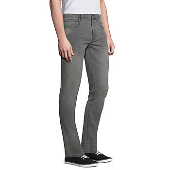 Arizona Mens Advance Flex 360 JCPenney - Fit Jean, Skinny Light Color: Gray