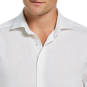 Cubavera Travelselect Linen-Blend Mens Regular Fit Long Sleeve