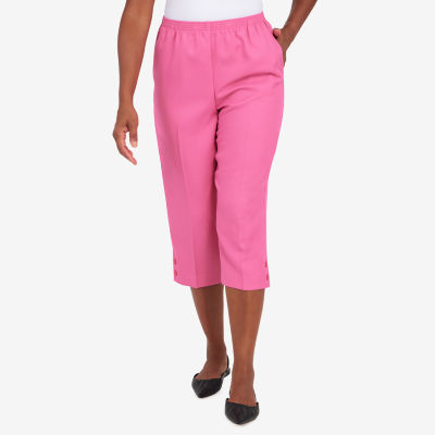 Mid Rise Capris with Elasticated Waistband