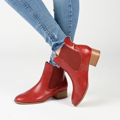 Journee Collection Womens Chayse Stacked Heel Booties