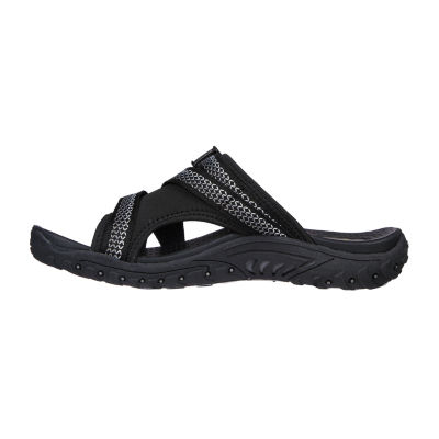 Skechers Womens Reggae Slide Thru Slide Sandals