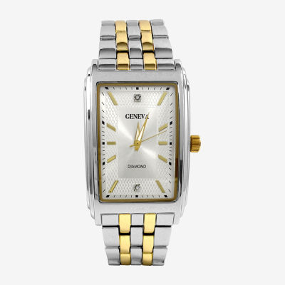 Geneva Mens Two Tone Bracelet Watch Mac8156jc