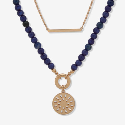 a.n.a Gold Tone Gold Tone Strand Necklace