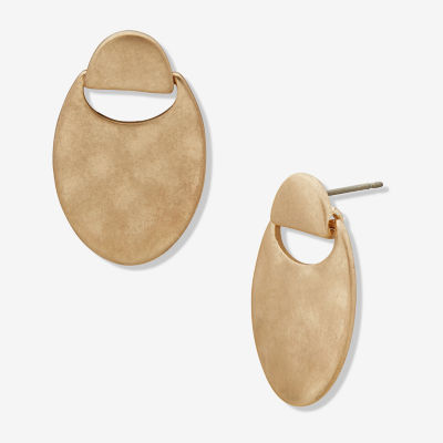 a.n.a Gold Tone Womens Round Drop Earrings