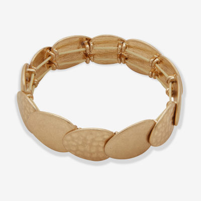 a.n.a Gold Tone Round Stretch Bracelet