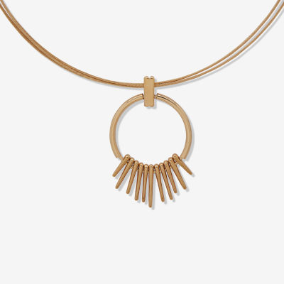 Worthington Gold Tone 17 Inch Pendant Necklace