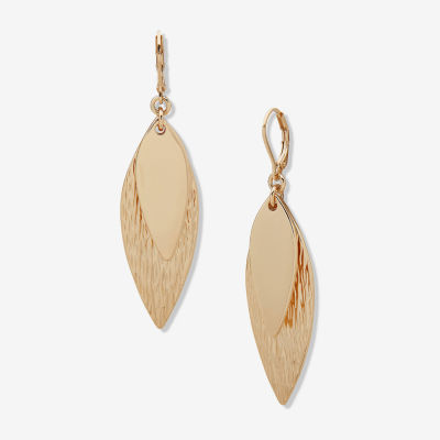 Worthington Gold Tone Drop Earrings