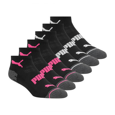 PUMA Sportstyle Training 6 Pair Quarter Ankle Socks Womens