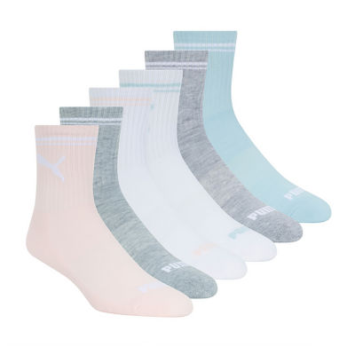 PUMA 6 Pair Crew Socks Womens