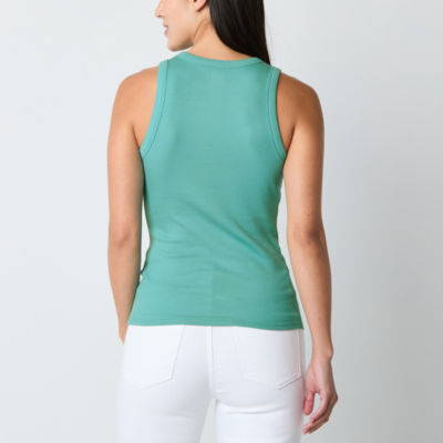 a.n.a Womens Tall High Neck Sleeveless Tank Top