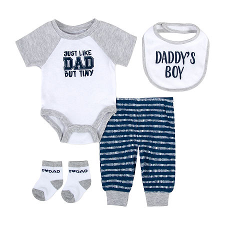 Baby Essentials Baby Boys 4-pc. Baby Clothing Set In Multi