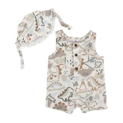 Baby Essentials Baby Boys 2-pc. Sleeveless Romper