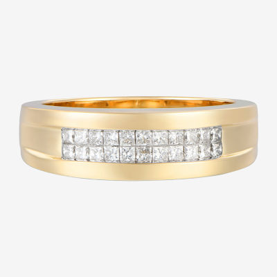 (F / Vs2) 8MM 1/2 CT. T.W. Lab Grown White Diamond 14K Gold Wedding Band