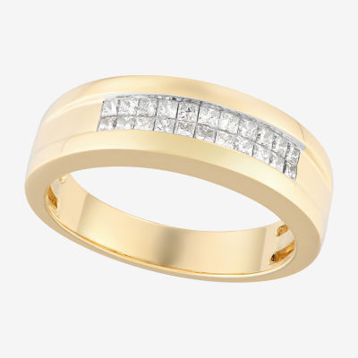 (F / Vs2) 8MM 1/2 CT. T.W. Lab Grown White Diamond 14K Gold Wedding Band