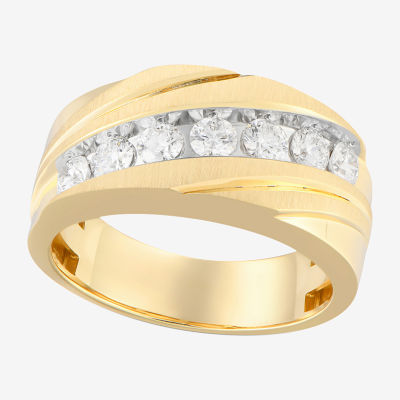 (F / Vs2) 10MM 1 CT. T.W. Lab Grown White Diamond 14K Gold Wedding Band