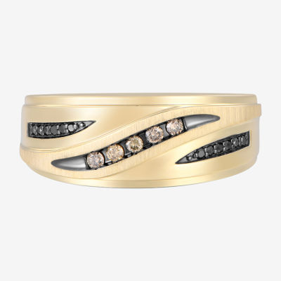 9M 1/ CT. T.W. Natural Diamond 10K Gold Wedding Band