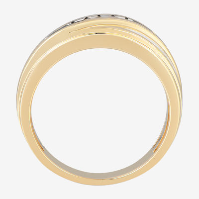 9M 1/ CT. T.W. Natural Diamond 10K Gold Wedding Band