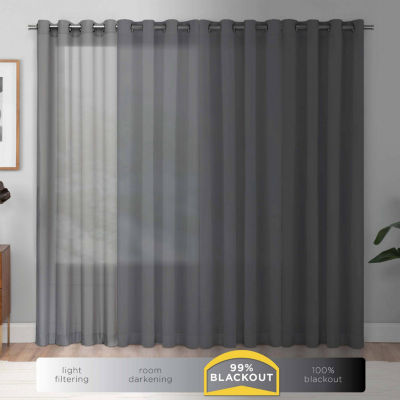 Eclipse Kendall Kids Thermaback Rod Pocket Energy Saving Blackout Single Curtain Panel