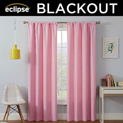 Eclipse Kendall Kids Thermaback Rod Pocket Energy Saving Blackout Single Curtain Panel