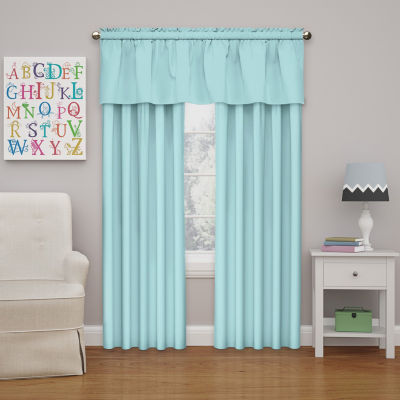 Eclipse Kendall Kids Thermaback Energy Saving Blackout Rod Pocket Single Curtain Panel