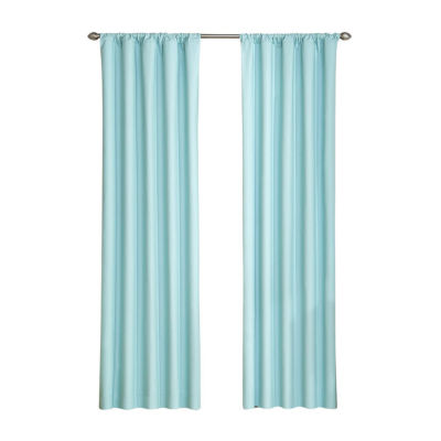 Eclipse Kendall Kids Thermaback Energy Saving Blackout Rod Pocket Single Curtain Panel