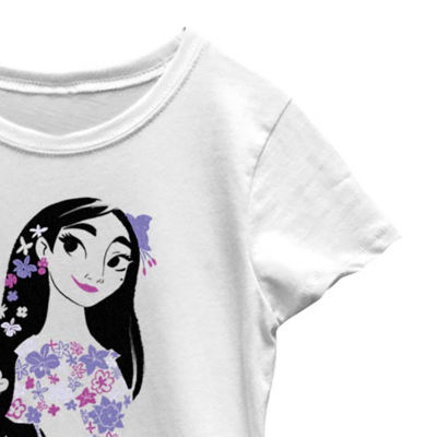 Little & Big Girls Disney Encanto Crew Neck Short Sleeve Graphic T-Shirt