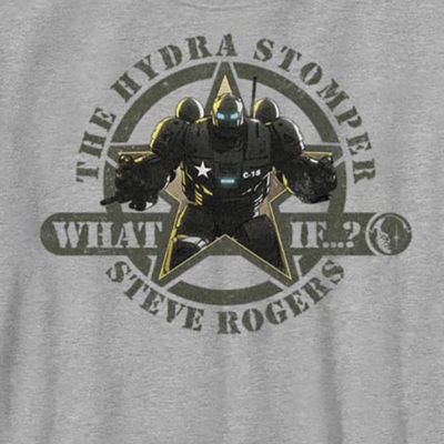 Little & Big Boys Steve Rodgers Hydra Crew Neck Short Sleeve Avengers Marvel Graphic T-Shirt