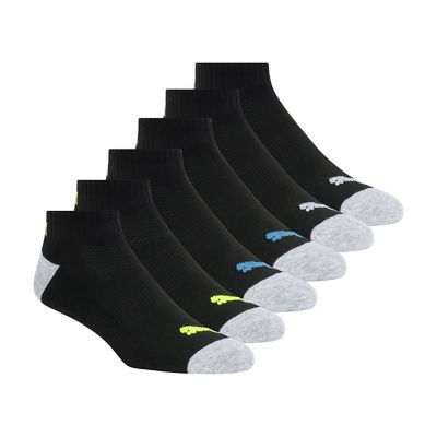 PUMA 6 Pair Quarter Ankle Socks Mens