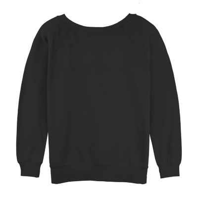 Wednesday I'Ve Got A Thing For You Womens Juniors Crew Neck Long Sleeve Sweatshirt