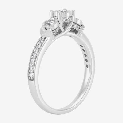 Limited Quantities! Womens 1/2 CT. T.W. Natural White Diamond 10K White Gold Engagement Ring