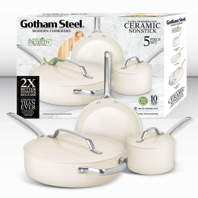 Gotham Steel Modern Ceramic 5-pc. Non-Stick Cookware Set