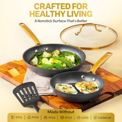 Granitestone Armor Max Gold 4-qt. Non-Stick Saute Pan with Lid