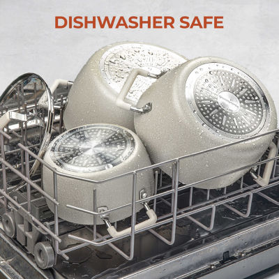 Granitestone 6-pc. Stackable Nesting Non-Stick Pot and Pans Cookware Set