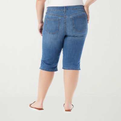 Gloria Vanderbilt Womens Straight Mid Rise Skimmer Pant