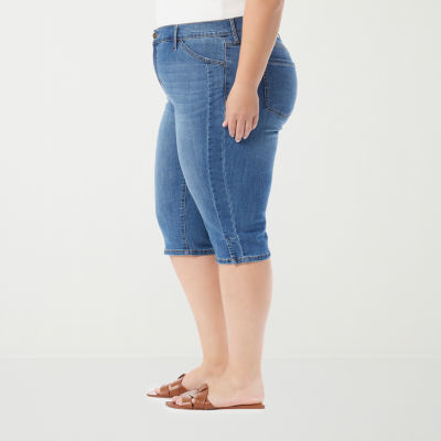 Gloria Vanderbilt Womens Straight Mid Rise Skimmer Pant