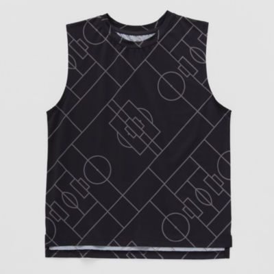 Xersion Performance Little & Big Kid Boys Crew Neck Sleeveless Active Tank Top