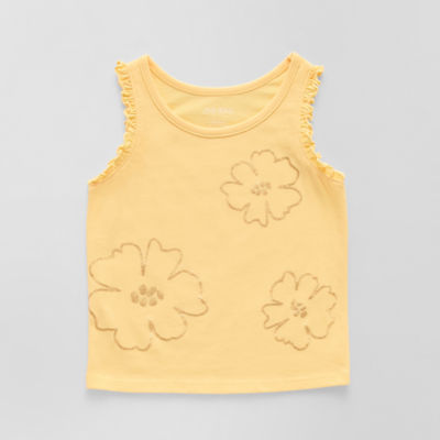 Okie Dokie Toddler & Little Girls Round Neck Sleeveless Tank Top
