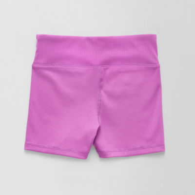 Xersion Ribbed Little & Big Kid Girls Stretch Fabric High Rise Pull-On Short