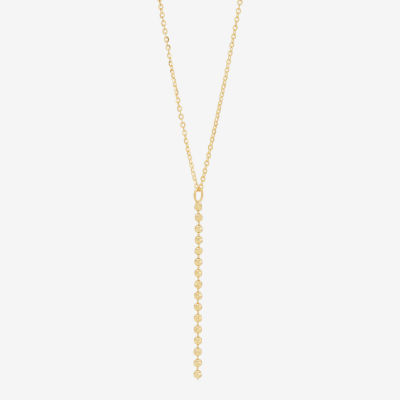 Womens 14K Gold 16.5 Inch Pendant Necklace