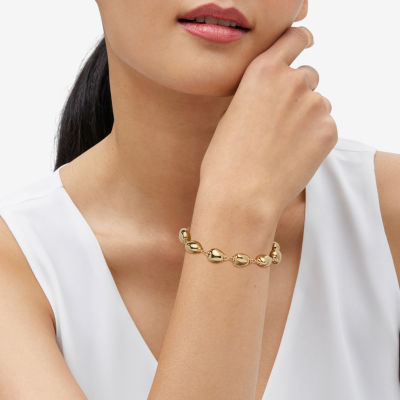 Limited Quantities! Womens 14K Gold 7.25 Inch Bead Chain Bracelet