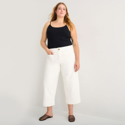 a.n.a Womens - Plus Highest Rise Cropped Jean