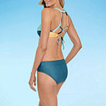 Xersion Adjustable Straps Geometric Bralette Bikini Swimsuit Top