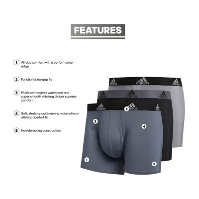 adidas Performance Mens 3 Pack Trunks 5152388a