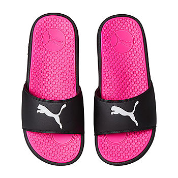 Mathis arco compresión Puma Womens Cool Cat Sport Slide Sandals, Color: Black Pink - JCPenney