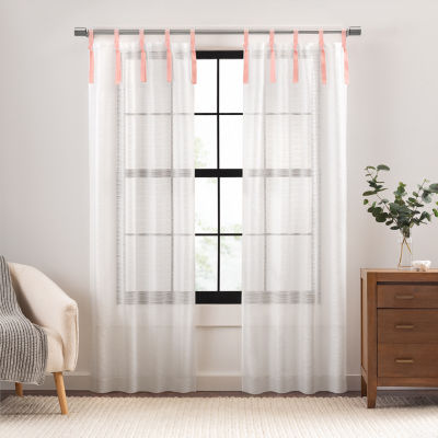Vue Piper Sheer Tab Top Set of 2 Curtain Panel - JCPenney