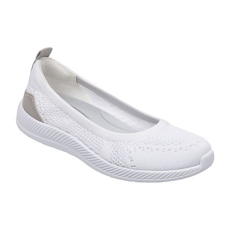 Easy Spirit Womens Glitz Slip-On Shoe, 11 Wide, White