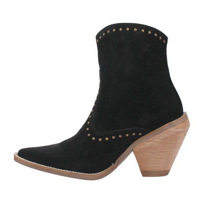 Dingo Women's Classy N' Sassy Leather Stacked Heel Booties