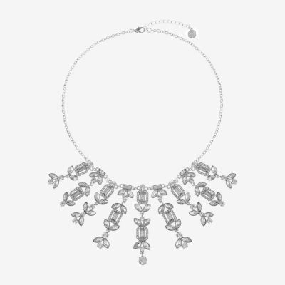 Monet Jewelry Silver Tone Silver Tone Statement Necklace