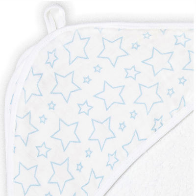 3 Stories Trading Company Baby Stars Muslin Hooded Towel
